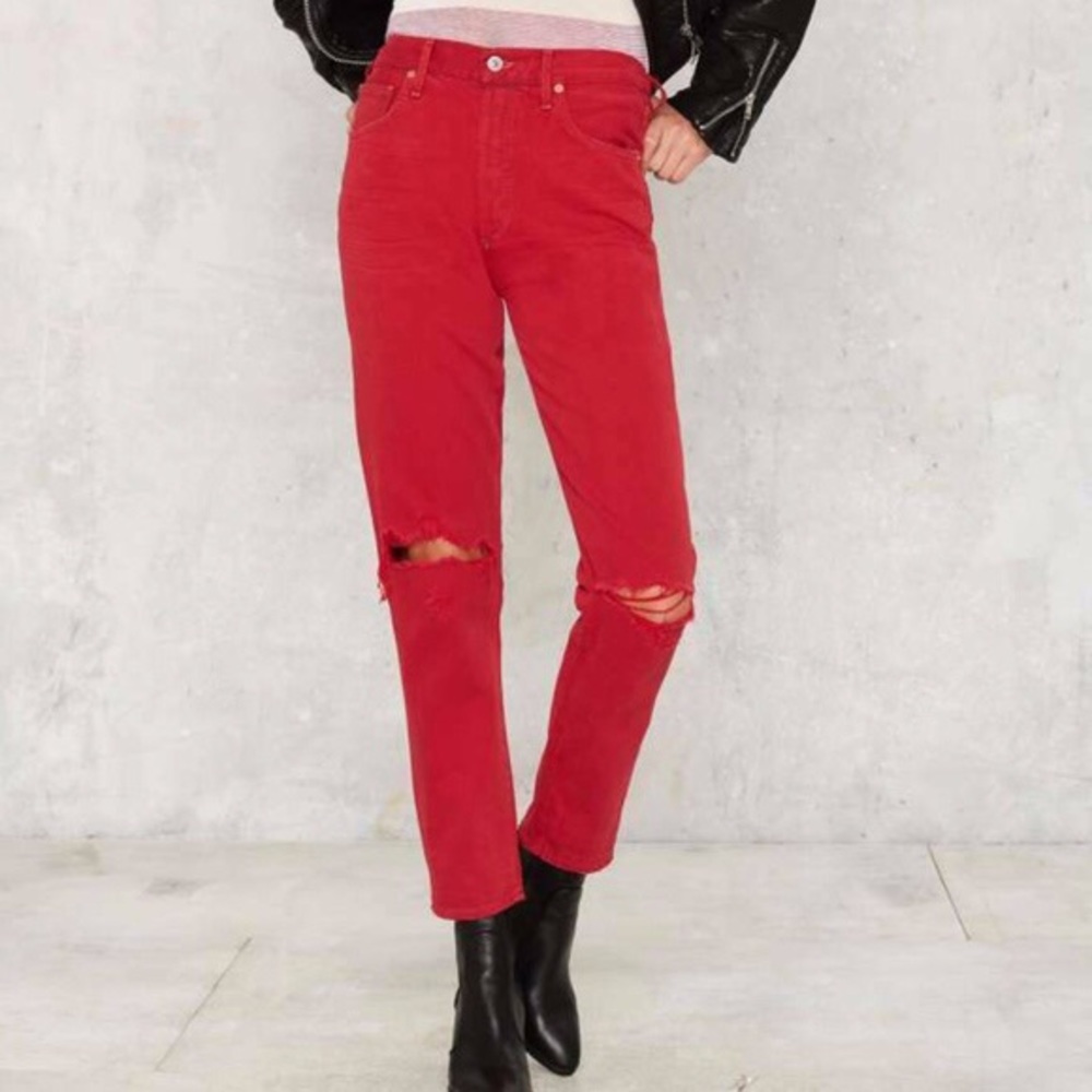 Citizens of Humanity High Rise Classic Fit Crop